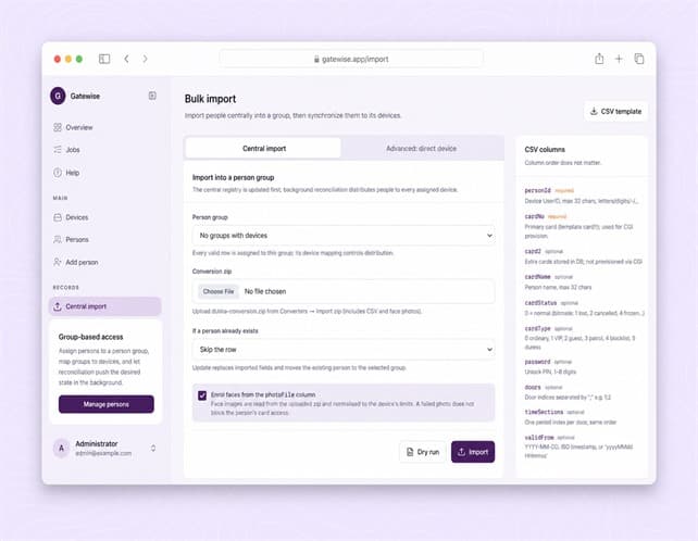 Gatewise screenshot