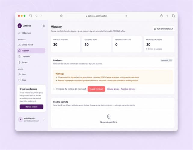 Gatewise screenshot