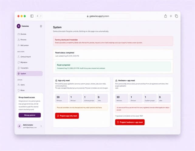 Gatewise screenshot